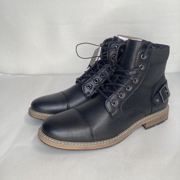 JF j.ferrar Millbank Men's Black Leather Lace Up Boot Size 9.5 NWT - Picture 3 of 6